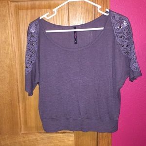 Cropped, off the shoulder top